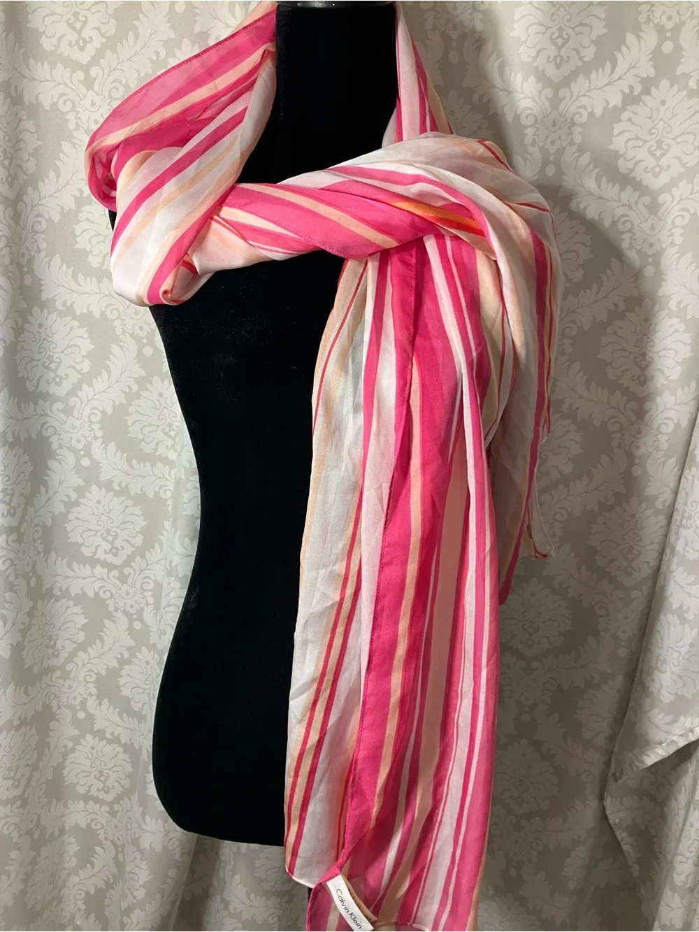 Calvin Klein Striped Women's Scarf